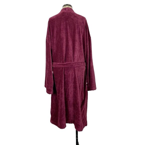 Polo by Ralph Lauren Burgundy Robe - Picture 4 of 8